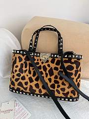 Okify Valentino Garavani Rockstud Leopard Large Bag 32x29x7cm - 2
