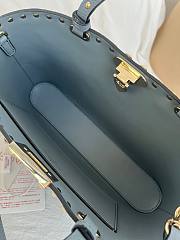Okify Valentino Garavani Rockstud Large Bag In Blue 32x29x7cm - 3