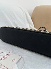 Okify Valentino Garavani Rockstud Large Bag In Black 32x29x7cm - 5