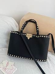 Okify Valentino Garavani Rockstud Large Bag In Black 32x29x7cm - 2