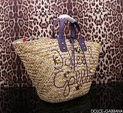 Okify Dolce & Gabbana Kendra Bag With Purple Strap 44x25x17cm  - 2