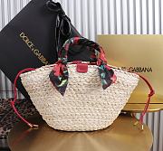Okify Dolce & Gabbana Kendra Bag In Dark Red With Strap 35x28x16cm - 4