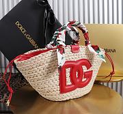 Okify Dolce & Gabbana Kendra Bag In Red With Strap 35x28x16cm - 5