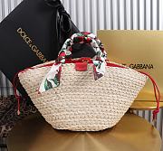 Okify Dolce & Gabbana Kendra Bag In Red With Strap 35x28x16cm - 2