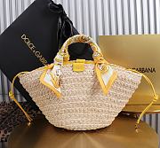 Okify Dolce & Gabbana Kendra Bag In Yellow With Strap 35x28x16cm - 6