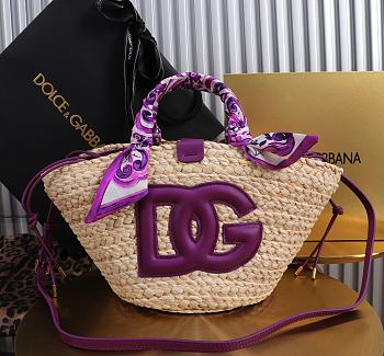 Okify Dolce & Gabbana Kendra Bag In Dard Purple With Strap 35x28x16cm