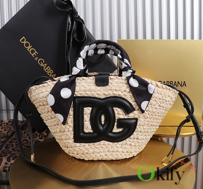 Okify Dolce & Gabbana Kendra Bag In Black With Strap 35x28x16cm - 1