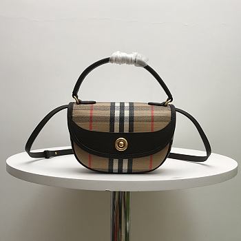 Okify Burberry Highlands Crossbody Bag In Brown 19x11x5cm