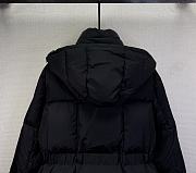 Okify Moncler Parana Black Waisted Down Jacket For Women  - 5