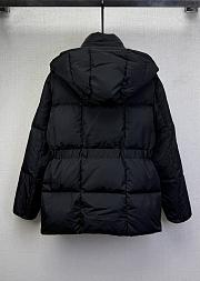 Okify Moncler Parana Black Waisted Down Jacket For Women  - 2