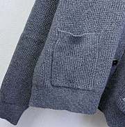 Okify Louis Vuitton Gray Cardigan Unisex 26046 - 5