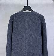 Okify Louis Vuitton Gray Cardigan Unisex 26046 - 3
