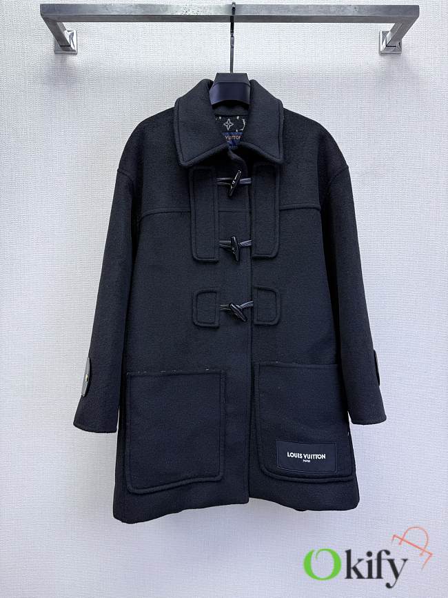 Okify Louis Vuitton Dark Blue Long Coat  - 1