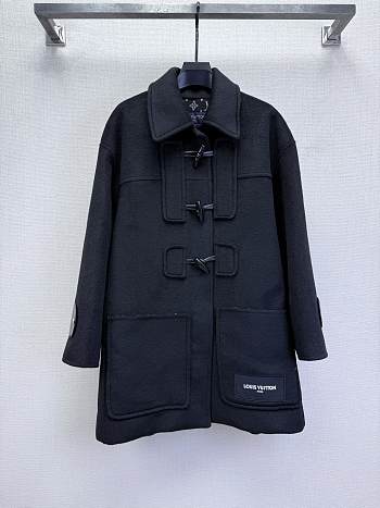 Okify Louis Vuitton Dark Blue Long Coat 