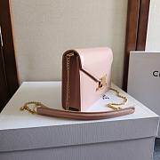 Okify Celine Margo WOC Bag In Pink 19.5x4.5x12.5cm - 2