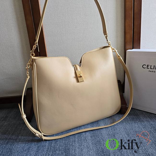 Okify Celine Camille 16 Soft Bag In Beige 36x29.5x7cm - 1