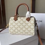 Okify Celine Boston Small Bag In Triomphe 19.5x14x7.5cm - 5