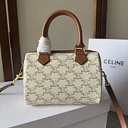 Okify Celine Boston Small Bag In Triomphe 19.5x14x7.5cm - 1