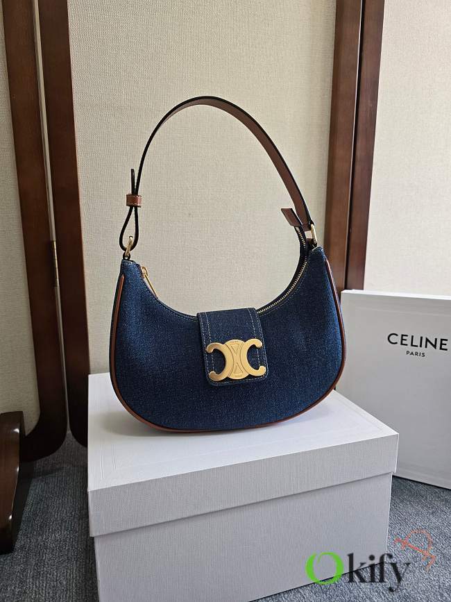 Okify Celine Ava Denim Bag 23x13.5x6cm - 1