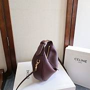 Okify Celine Lulu Bag In Deep Burgundy 21x24x5cm - 3