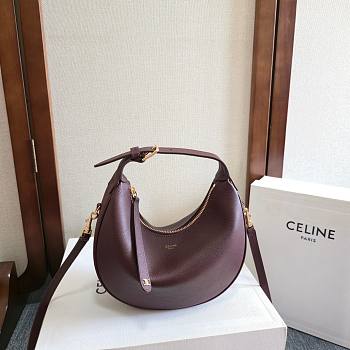 Okify Celine Lulu Bag In Deep Burgundy 21x24x5cm