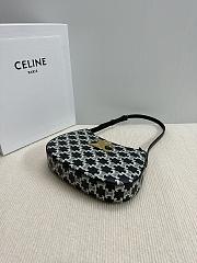 Okify Celine Medium Tilly Bag In Black White Triomphe 22x13.5x4cm - 2