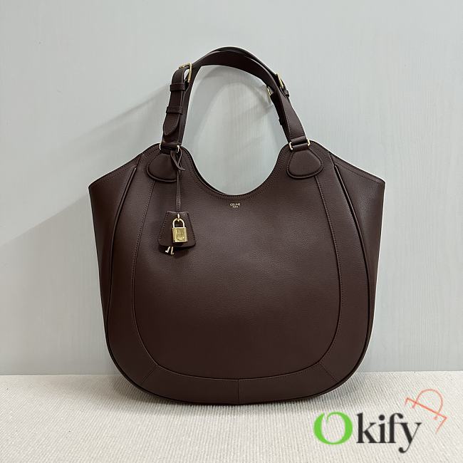 Okify Celine Meo Bag In Burgundy 36x12x33cm - 1