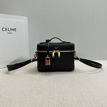 Okify Celine Vanity Case Bag In Black 18x12x18cm