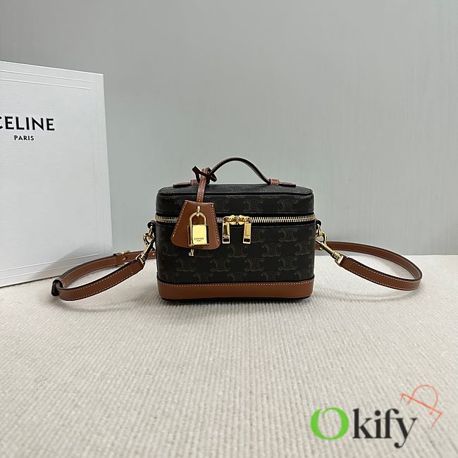 Okify Celine Vanity Case Triomphe Bag 18x12x18cm - 1