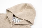 Okify Acne Studio Beige Cashmere Hooded Jacket Unisex - 2