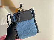 Okify Chloe Key Phone Pouch With Flap In Blue 18x13x3cm - 4