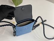 Okify Chloe Key Phone Pouch With Flap In Blue 18x13x3cm - 2