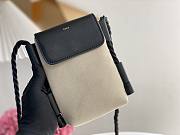 Okify Chloe Key Phone Pouch With Flap In Black 18x13x3cm - 2