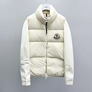 Okify Moncler White Padded Down Jacket Unisex - 1