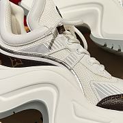 Okify Louis Vuitton Archlight 2.0 White Sneakers With Brown Monogram   - 2