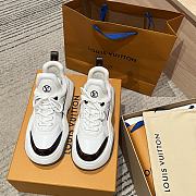 Okify Louis Vuitton Archlight 2.0 White Sneakers With Brown Monogram   - 4