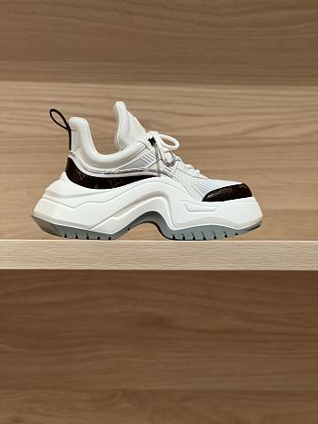 Okify Louis Vuitton Archlight 2.0 White Sneakers With Brown Monogram  