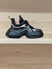 Okify Louis Vuitton Archlight 2.0 Black Sneakers With Brown Monogram   - 1