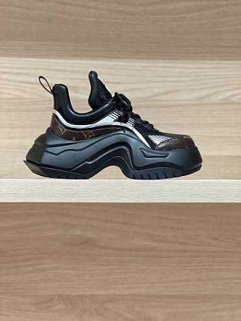 Okify Louis Vuitton Archlight 2.0 Black Sneakers With Brown Monogram  