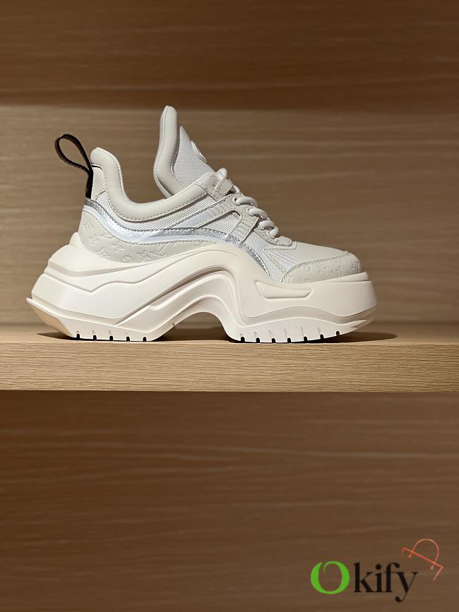 Okify Louis Vuitton Archlight 2.0 White Sneakers  - 1