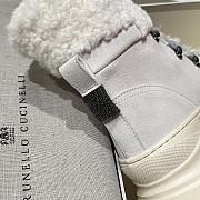 Okify Brunello Cucinelli White Snow Boots  - 4