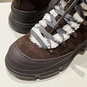 Okify Brunello Cucinelli Dark Brown Snow Boots  - 6