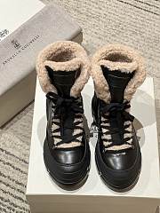 Okify Brunello Cucinelli Black Snow Boots  - 3