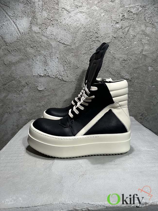 Okify Rick Owens Geobasket Black Sneakers  - 1