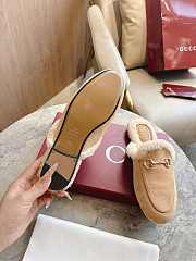 Okify Gucci Prince Town Light Brown Horsebit Mule Loafers  - 6