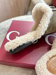 Okify Gucci Prince Town Dark Green Horsebit Mule Loafers  - 6