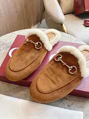 Okify Gucci Prince Town Brown Horsebit Mule Loafers  - 6