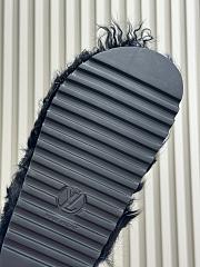 Okify Louis Vuitton Tuscan Black Wool Slippers - 6