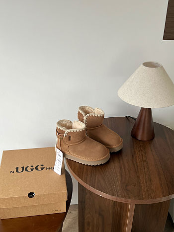 Okify UGG Brown Snow Boots For Kids