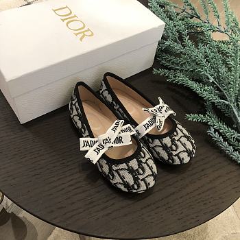 Okify Dior J'Adior Black Oblique Doll Shoes For Kids